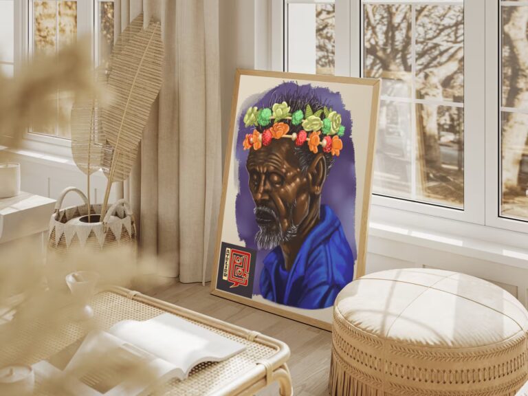 Le vieil homme aux fleurs